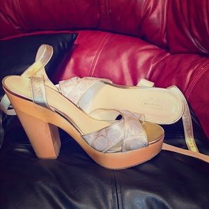 Coach Platform Heel Sandal (Carlyn Style)